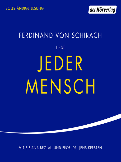 Title details for Jeder Mensch by Ferdinand Schirach - Available